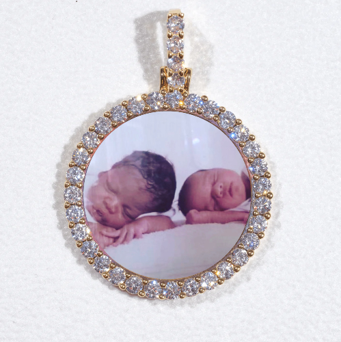 3D CIRCLE CUSTOM PICTURE PENDANT SMALL SIZE