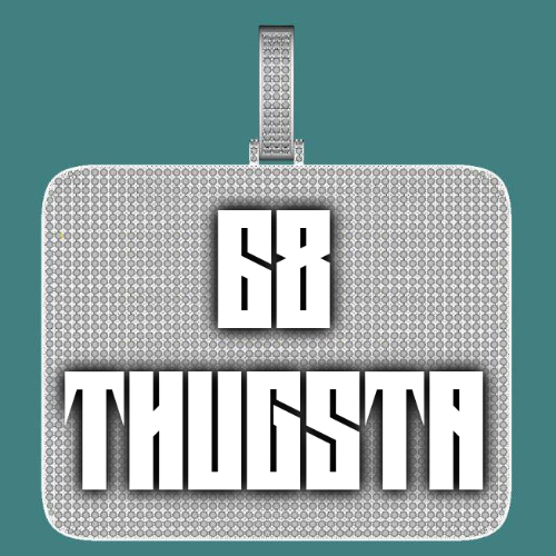 CUSTOM LETTER NECKLACE 3D BIG SQUARE