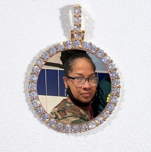3D CIRCLE CUSTOM PICTURE PENDANT SMALL SIZE