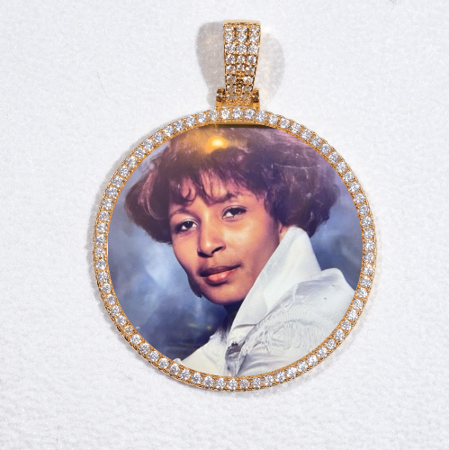 MEDIUM 3D CIRCLE CUSTOM PICTURE PENDANT