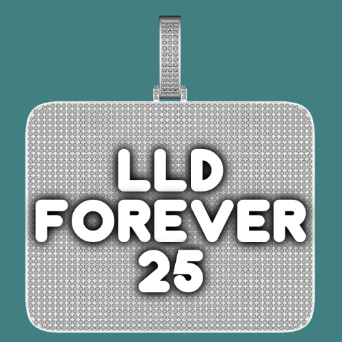 CUSTOM LETTER NECKLACE 3D BIG SQUARE