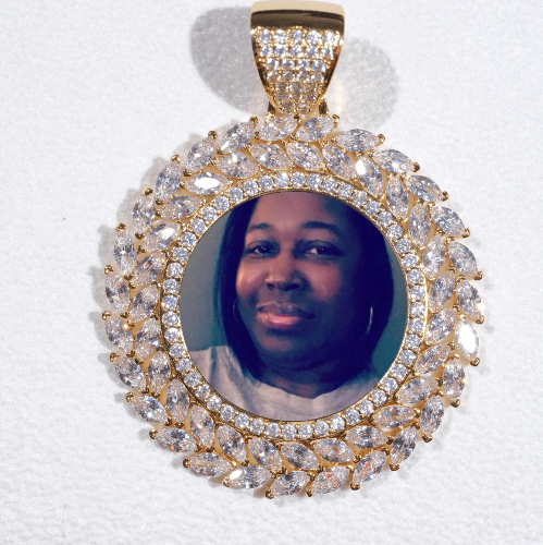 Large 3D Wheat Ear Custom Picture Pendant