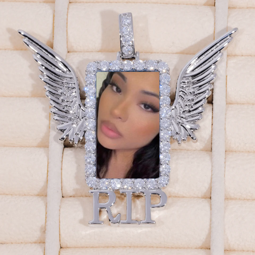 RIP WING 3D CUSTOM PICTURE PENDANT