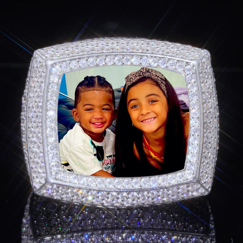 3D CUSTOM PICTURE ICED RING