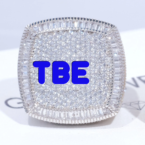 CUSTOM LETTER 3D ICED RING
