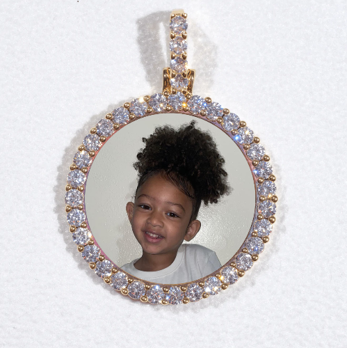 3D CIRCLE CUSTOM PICTURE PENDANT SMALL SIZE