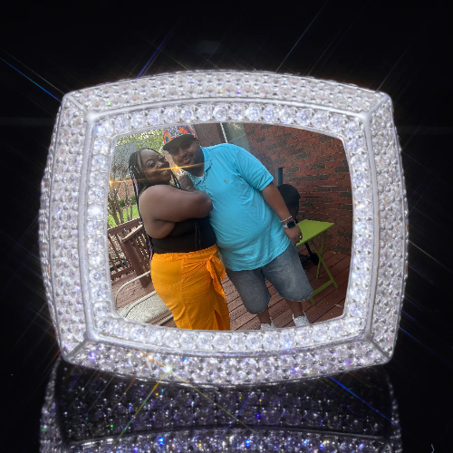 3D CUSTOM PICTURE ICED RING