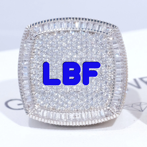 CUSTOM LETTER 3D ICED RING