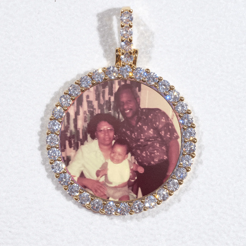 3D CIRCLE CUSTOM PICTURE PENDANT SMALL SIZE