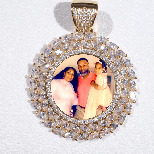 Large 3D Wheat Ear Custom Picture Pendant