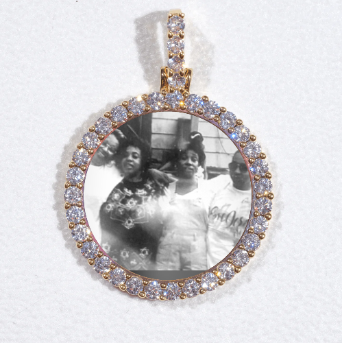 3D CIRCLE CUSTOM PICTURE PENDANT SMALL SIZE