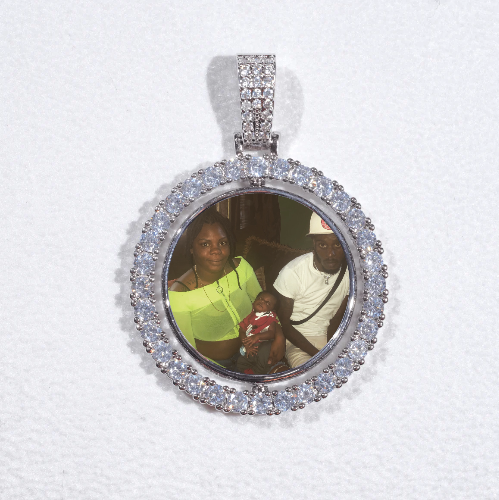 3D Spinning 2-Faced Custom Picture Pendant