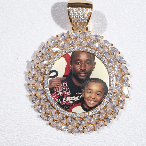 Large 3D Wheat Ear Custom Picture Pendant