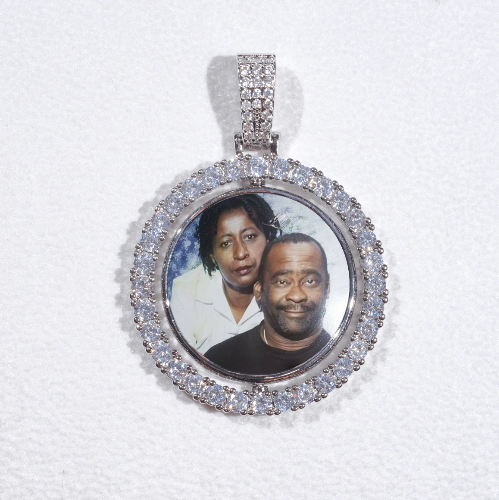 3D Spinning 2-Faced Custom Picture Pendant