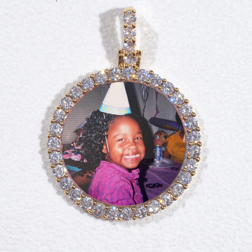 3D CIRCLE CUSTOM PICTURE PENDANT SMALL SIZE