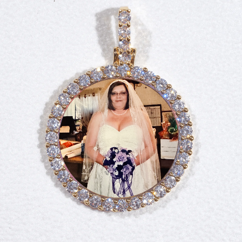 3D CIRCLE CUSTOM PICTURE PENDANT SMALL SIZE