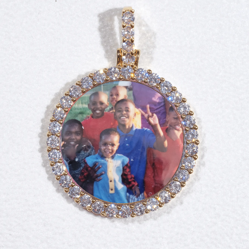 3D CIRCLE CUSTOM PICTURE PENDANT SMALL SIZE