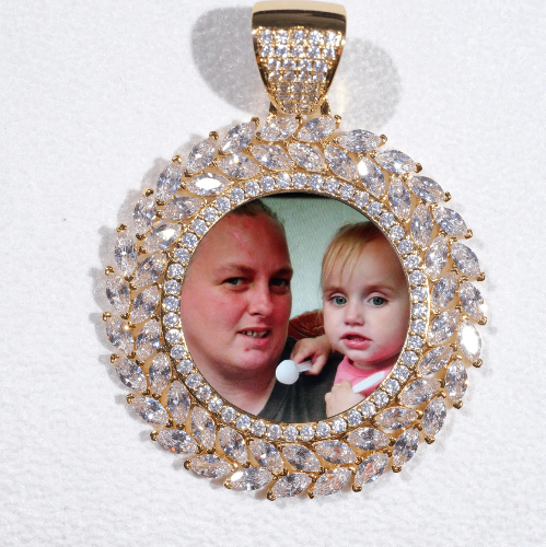 Large 3D Wheat Ear Custom Picture Pendant