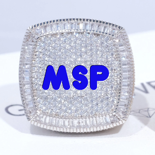CUSTOM LETTER 3D ICED RING