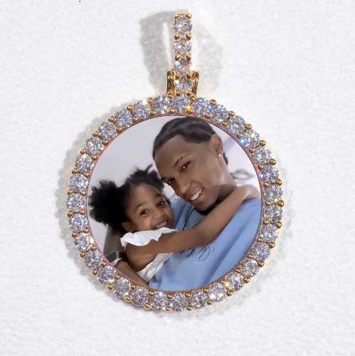 3D CIRCLE CUSTOM PICTURE PENDANT SMALL SIZE