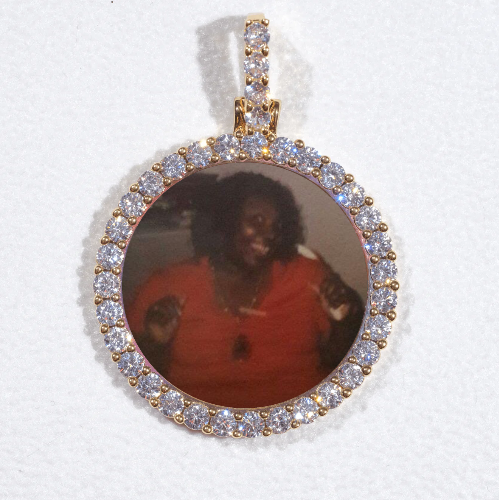 3D CIRCLE CUSTOM PICTURE PENDANT SMALL SIZE