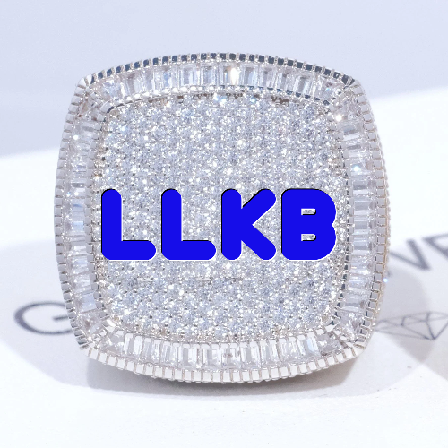 CUSTOM LETTER 3D ICED RING