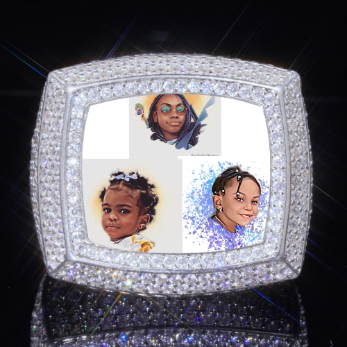 3D CUSTOM PICTURE ICED RING