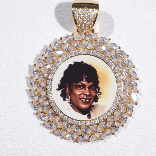 Large 3D Wheat Ear Custom Picture Pendant