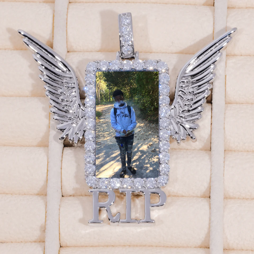 RIP WING 3D CUSTOM PICTURE PENDANT