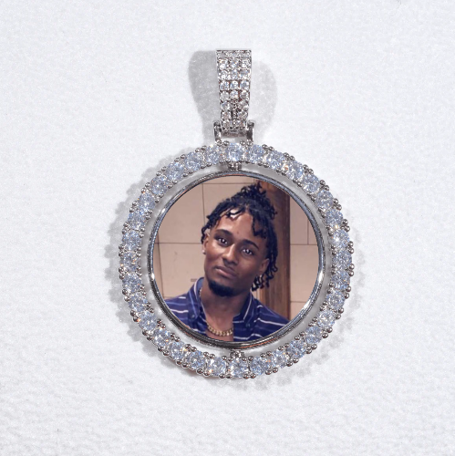 3D Spinning 2-Faced Custom Picture Pendant
