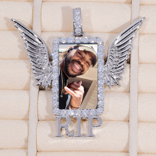 RIP WING 3D CUSTOM PICTURE PENDANT