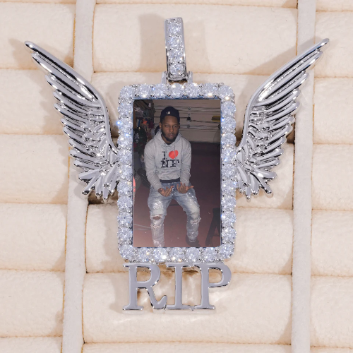 RIP WING 3D CUSTOM PICTURE PENDANT