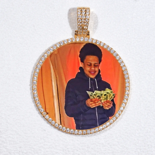 MEDIUM 3D CIRCLE CUSTOM PICTURE PENDANT