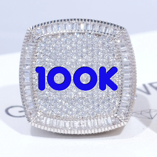 CUSTOM LETTER 3D ICED RING