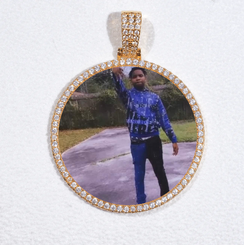 MEDIUM 3D CIRCLE CUSTOM PICTURE PENDANT
