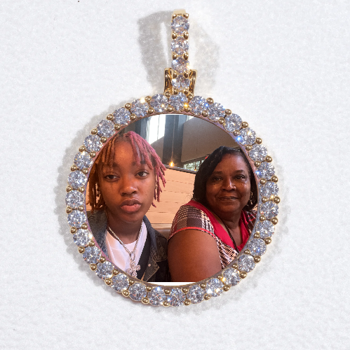 3D CIRCLE CUSTOM PICTURE PENDANT SMALL SIZE