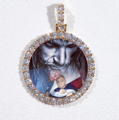 3D CIRCLE CUSTOM PICTURE PENDANT SMALL SIZE