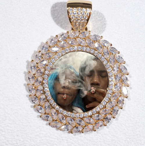 Large 3D Wheat Ear Custom Picture Pendant