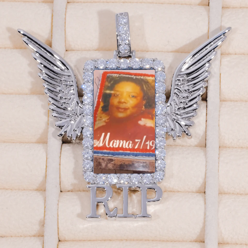 RIP WING 3D CUSTOM PICTURE PENDANT