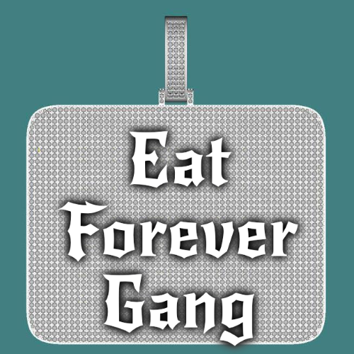CUSTOM LETTER NECKLACE 3D BIG SQUARE