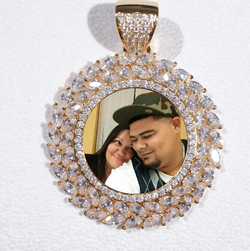 Large 3D Wheat Ear Custom Picture Pendant