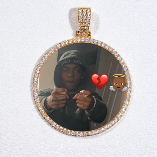 MEDIUM 3D CIRCLE CUSTOM PICTURE PENDANT