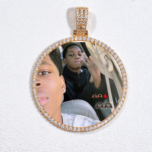 MEDIUM 3D CIRCLE CUSTOM PICTURE PENDANT