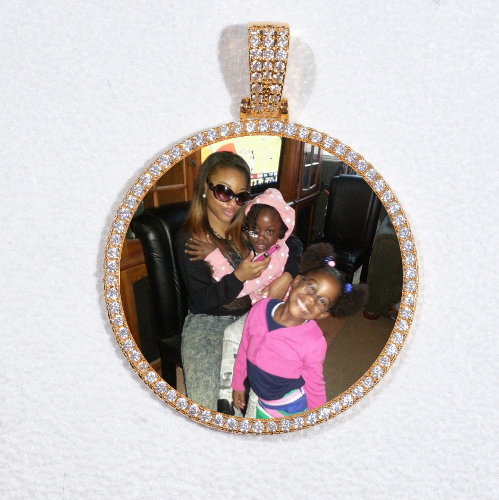 MEDIUM 3D CIRCLE CUSTOM PICTURE PENDANT