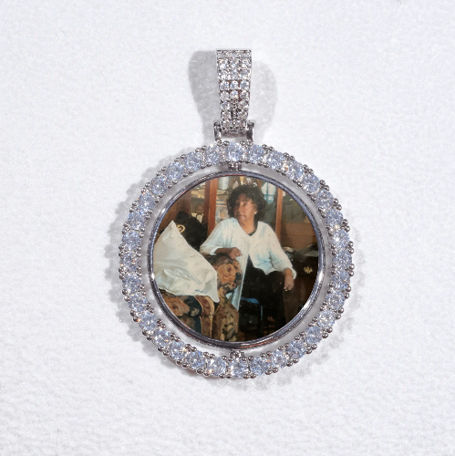 3D Spinning 2-Faced Custom Picture Pendant