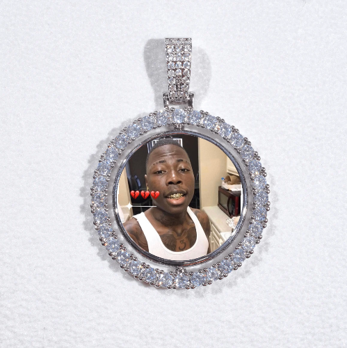 3D Spinning 2-Faced Custom Picture Pendant
