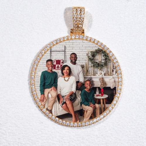 MEDIUM 3D CIRCLE CUSTOM PICTURE PENDANT