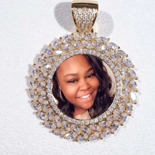Large 3D Wheat Ear Custom Picture Pendant