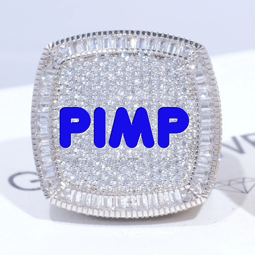 CUSTOM LETTER 3D ICED RING