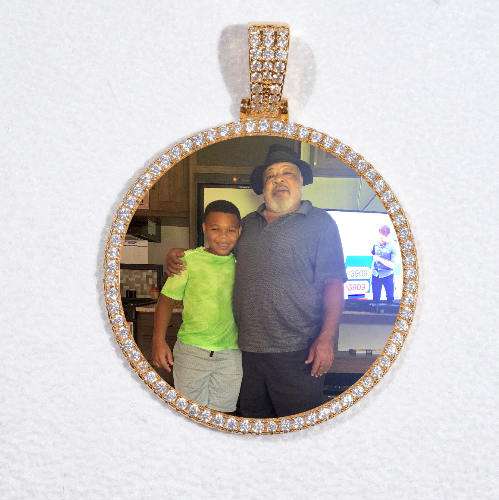 MEDIUM 3D CIRCLE CUSTOM PICTURE PENDANT